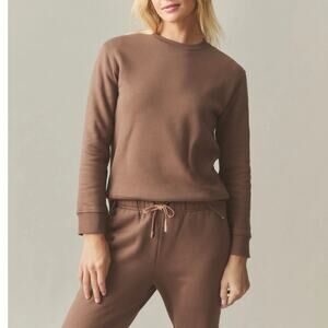 NWOT American Giant Women's Midweight Crewneck Soft Silt Brown Size Small